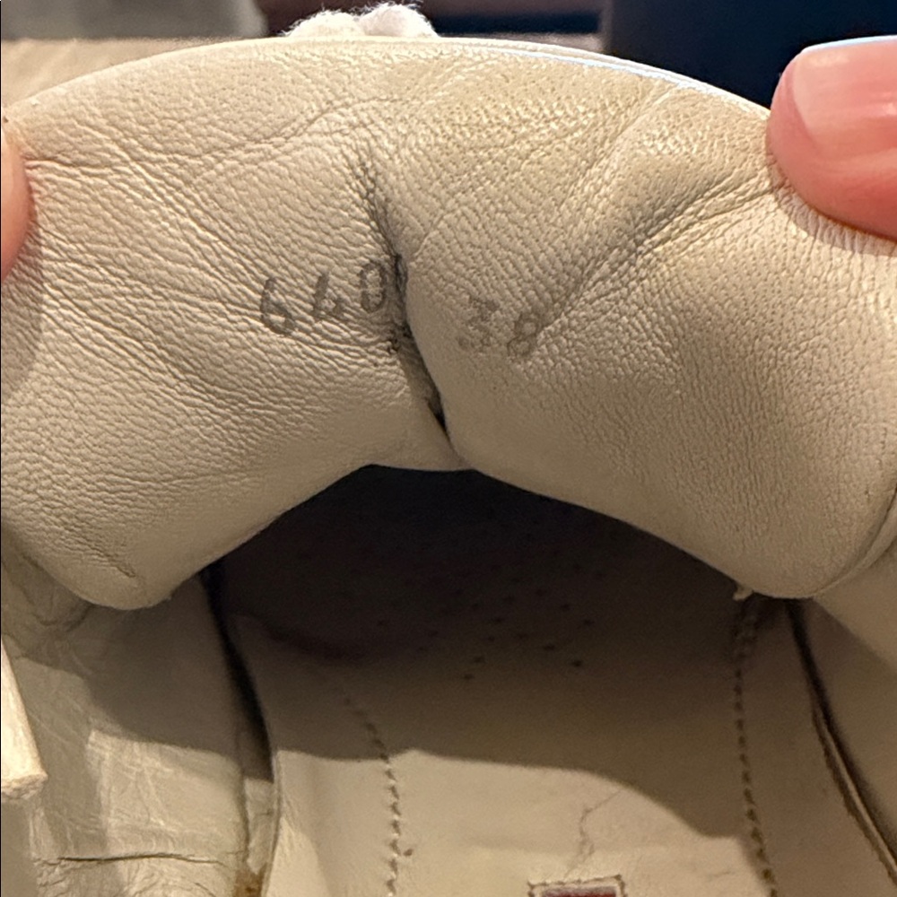Prada White and Silver Low-Top Sneakers - Picture 4 of 5